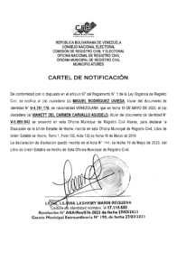 CARTEL DE NOTIFICACIÓN